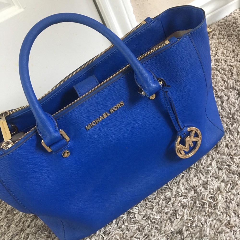 michael kors purse deep blue